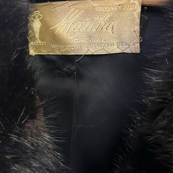 MARTHA PALM BEACH VTG BLACK COAT - Picture 2 of 9